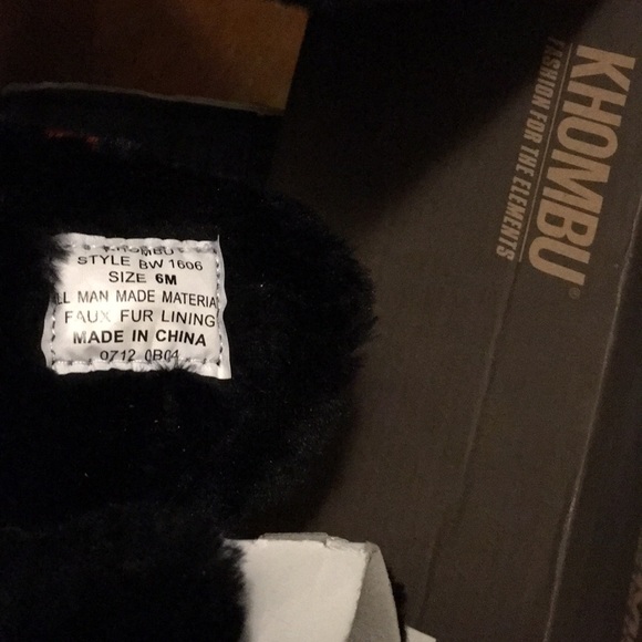 NWB Khombu Black-Water-Proof-Mid-Calf-Boots - Picture 7 of 8